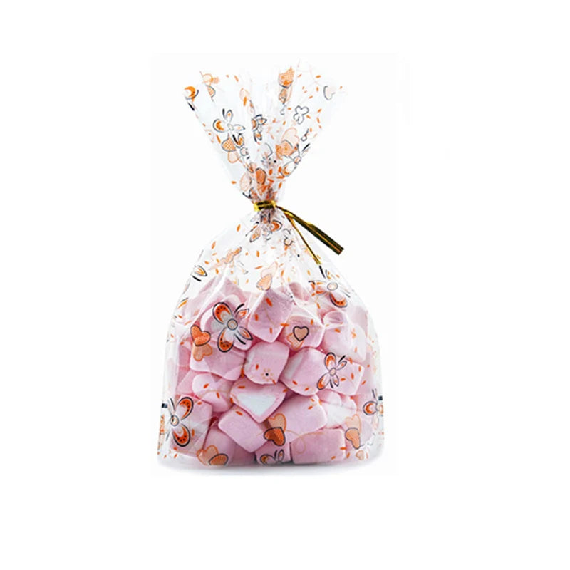 50pcs Plastic Bag For Gift 13X19cm Candies And Sweets Packaging Bags Birthday Wedding Party Christmas Gift Wrapping