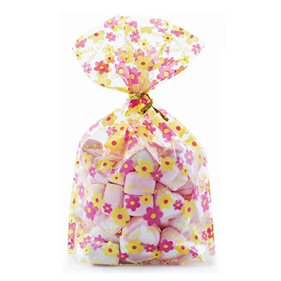 50pcs Plastic Bag For Gift 13X19cm Candies And Sweets Packaging Bags Birthday Wedding Party Christmas Gift Wrapping