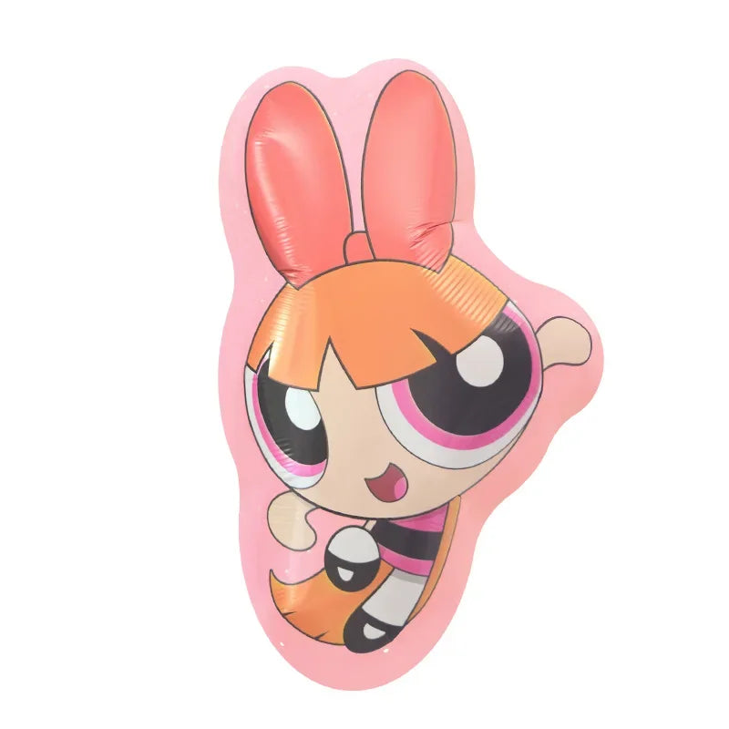 The Powerpuff Girls Aluminum Foil Balloons Blossom Helium Air Globos Birthday Party Decorations Baby Shower Kids Toy Photo Props