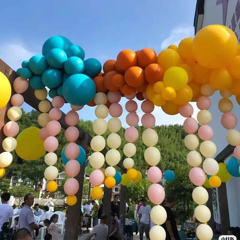 50/30/10Pcs Link Balloon Linking Balloons 6/12inch Metallic Chrome Latex Balloons for Birthday Christmas Wedding Party Decor