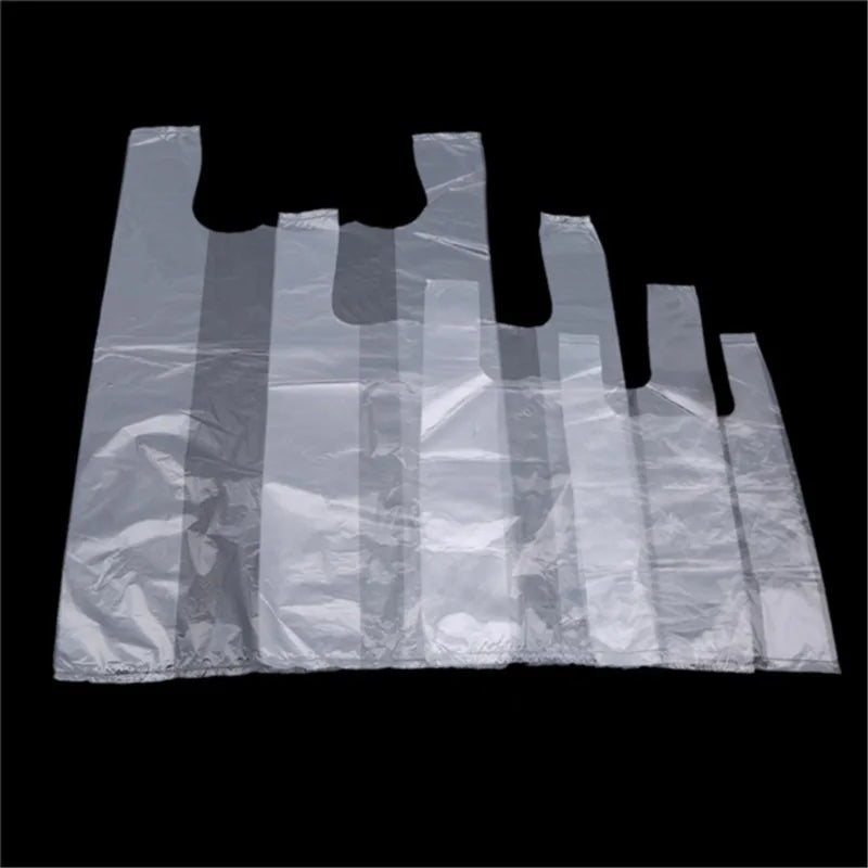 15-26cm/20-30cm/24-37cm/28-48cm 500 Pcs/pack Transparent Bags Shopping Bag Supermarket Plastic Bags With Handle Food Packaging