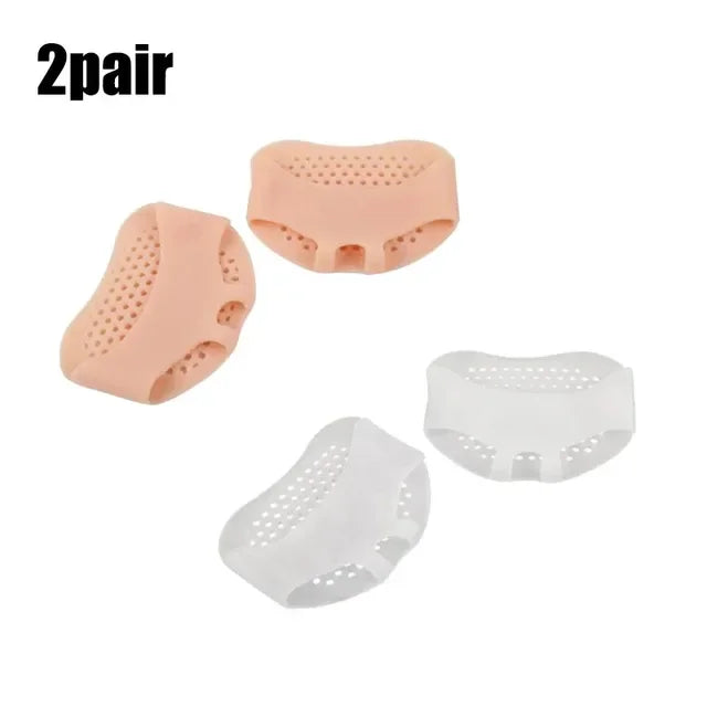 2/6pcs Silicone Metatarsal Pads Toe Separator Pain Relief Foot Pads Orthotics Foot Massage Insoles Forefoot Socks Foot Care Tool
