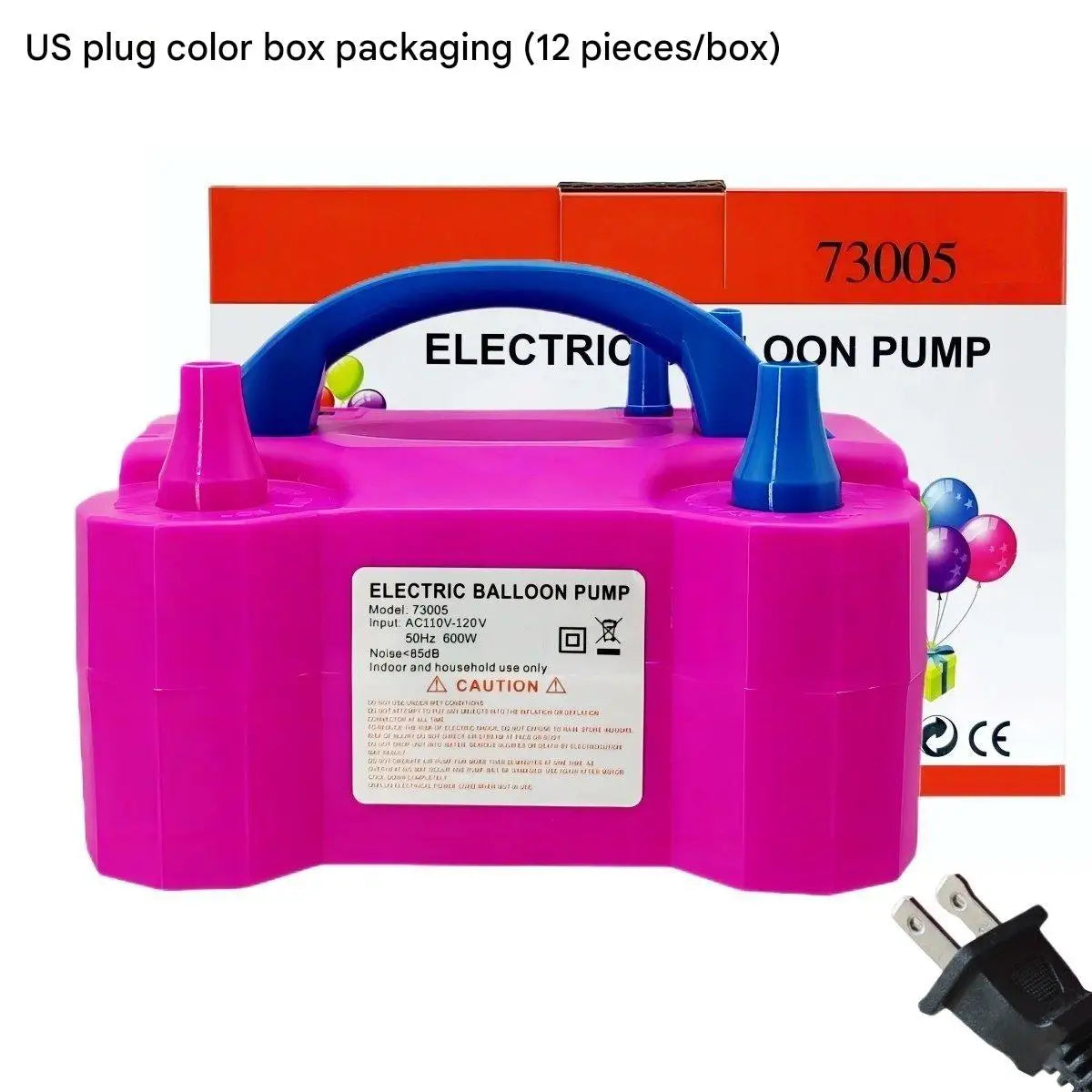 Balloon Party Electric Blowing Machine Birthday Party Balloon Accessories Banquet Atmosphere Double hole Automatic Inflator