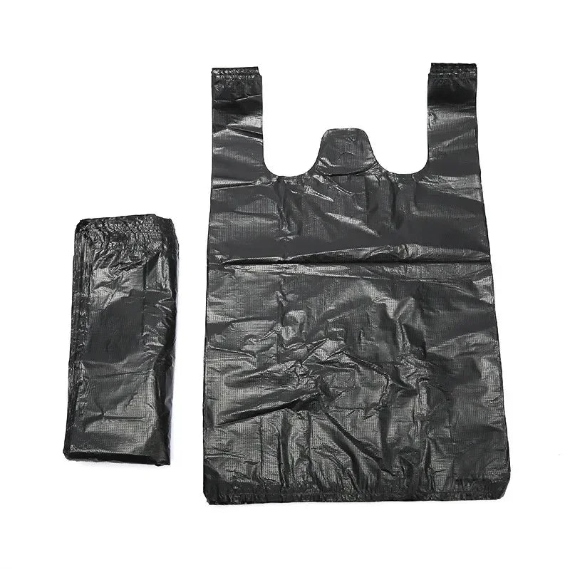 4 Colors Vest Plastic Bag Retail Supermarket Grocery Shopping Bag Takeaway Packing Bag Kitchen Clean Garbage Bag for 100pcs