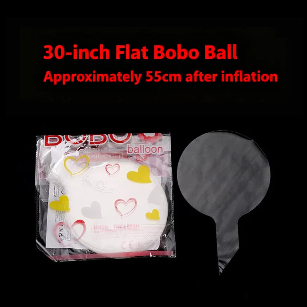 Transparent Bobo Balloon for Stuffing Flowers Led Light Up Valentine's Day Wedding Birthday Graduation Party Decoration