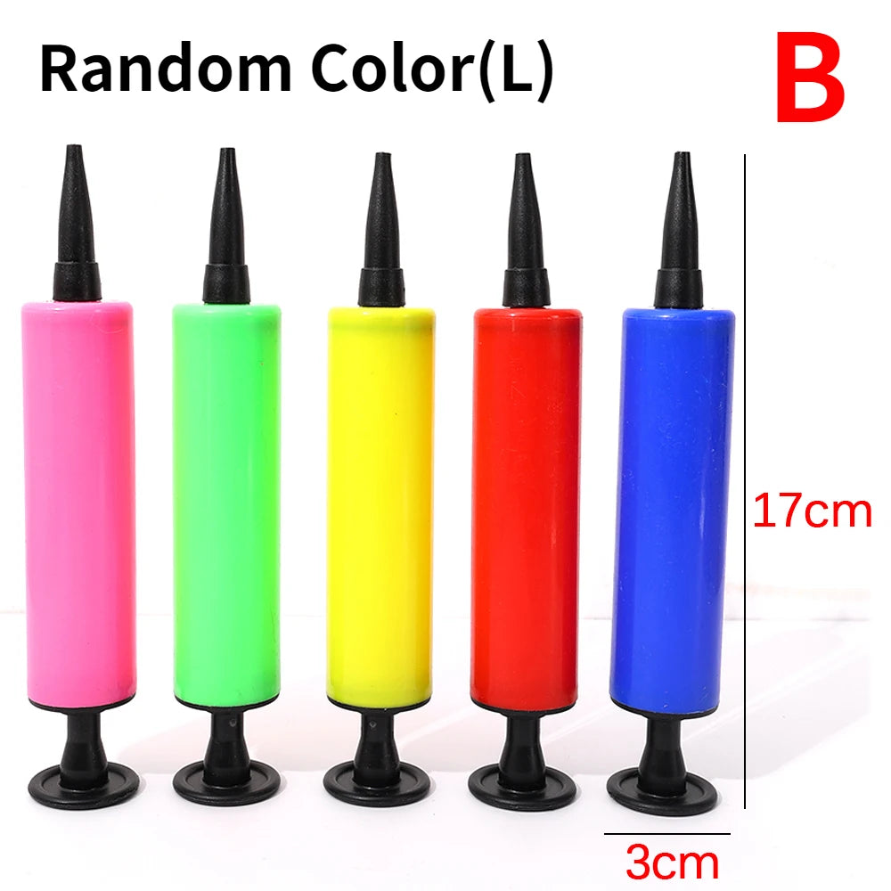 Balloon Pump Hand Push Balloon Inflater Birthday Party Wedding Supplies Quality Ballons  Air Pump Accessories Home Decoration