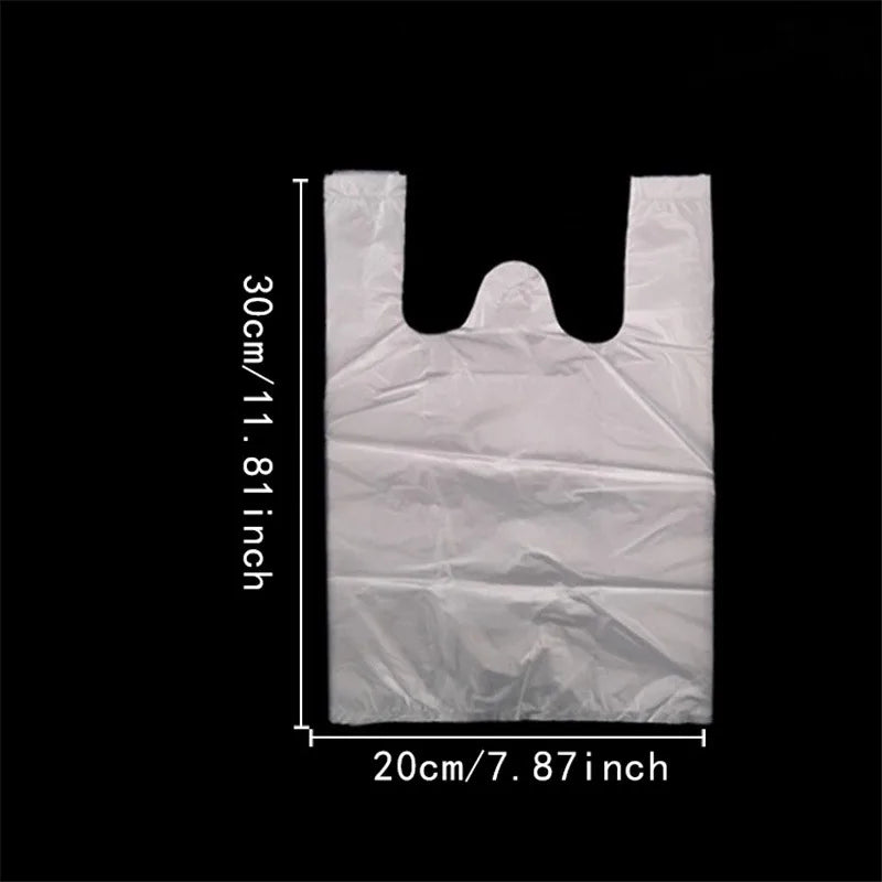 15-26cm/20-30cm/24-37cm/28-48cm 500 Pcs/pack Transparent Bags Shopping Bag Supermarket Plastic Bags With Handle Food Packaging
