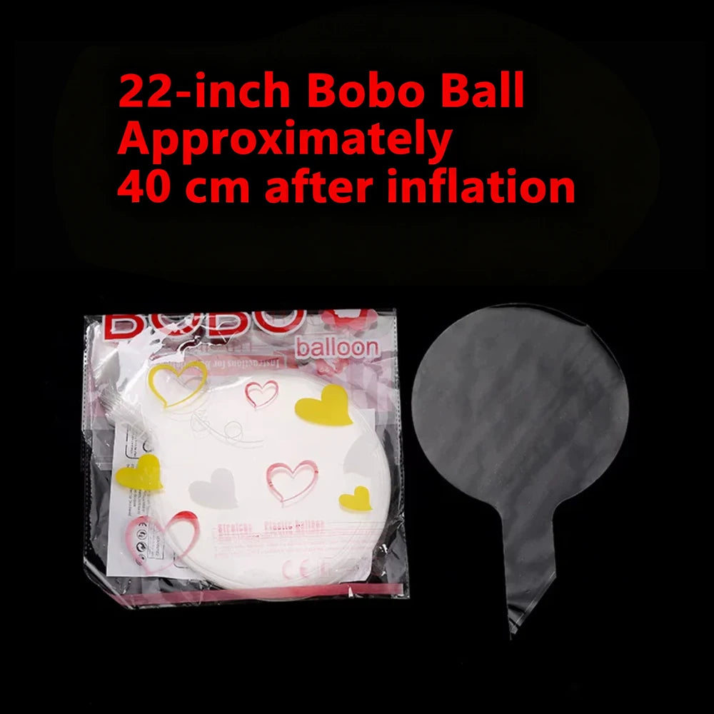 Transparent Bobo Balloon for Stuffing Flowers Led Light Up Valentine's Day Wedding Birthday Graduation Party Decoration
