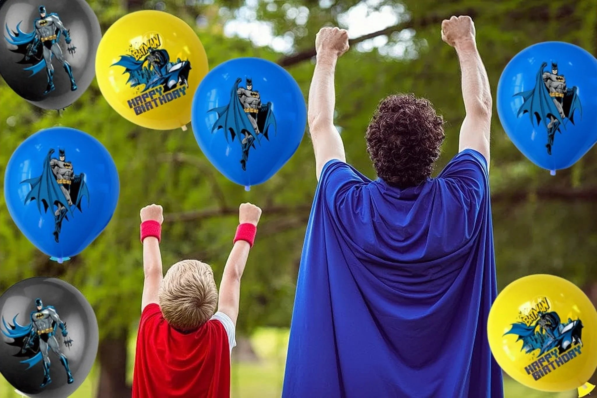 12pcs 12 Inch Batman Latex Balloons Birthday Party Decorations Superhero Globos Toys for Kids Baby Shower Boys Party Supplies