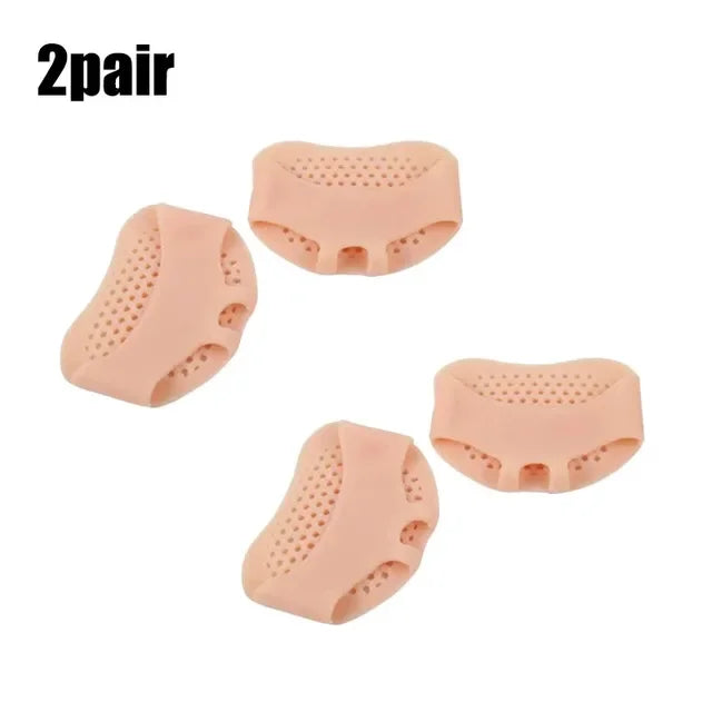 2/6pcs Silicone Metatarsal Pads Toe Separator Pain Relief Foot Pads Orthotics Foot Massage Insoles Forefoot Socks Foot Care Tool