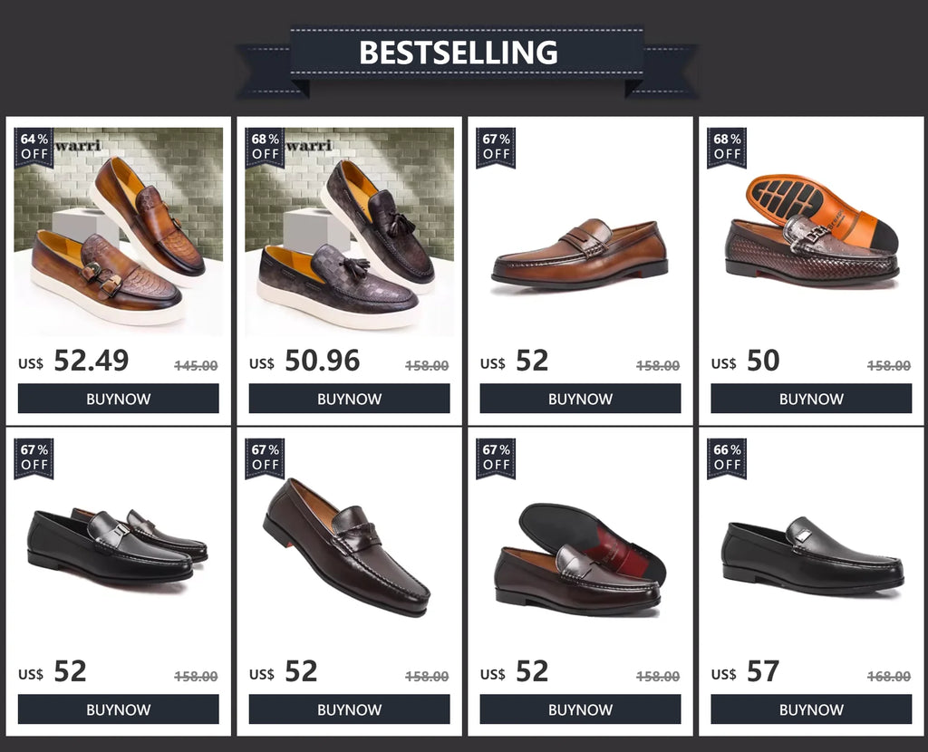 Classy Men's Genuine Leather Penny Loafers Mocassin Slip-On Comfortable Travel Casual Shoes Fashion Street Footwear for Men