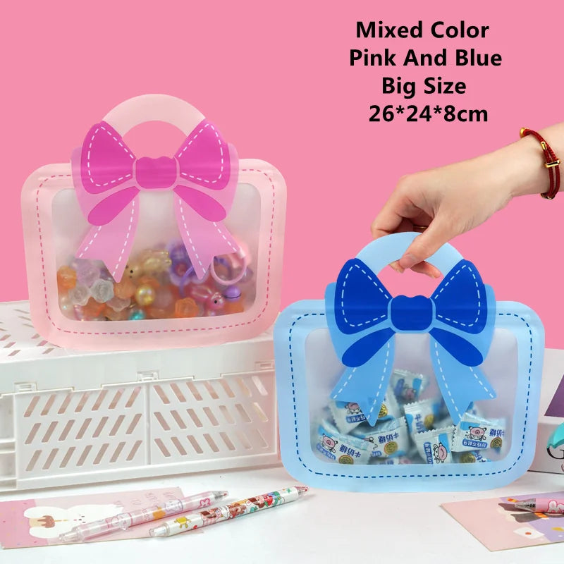 LBSISI Life,Backpack Plastic Bags For Candy Chocolate Cookie Nougat Biscuit Packing Gift Zipper Bags For Children Day,50pcs