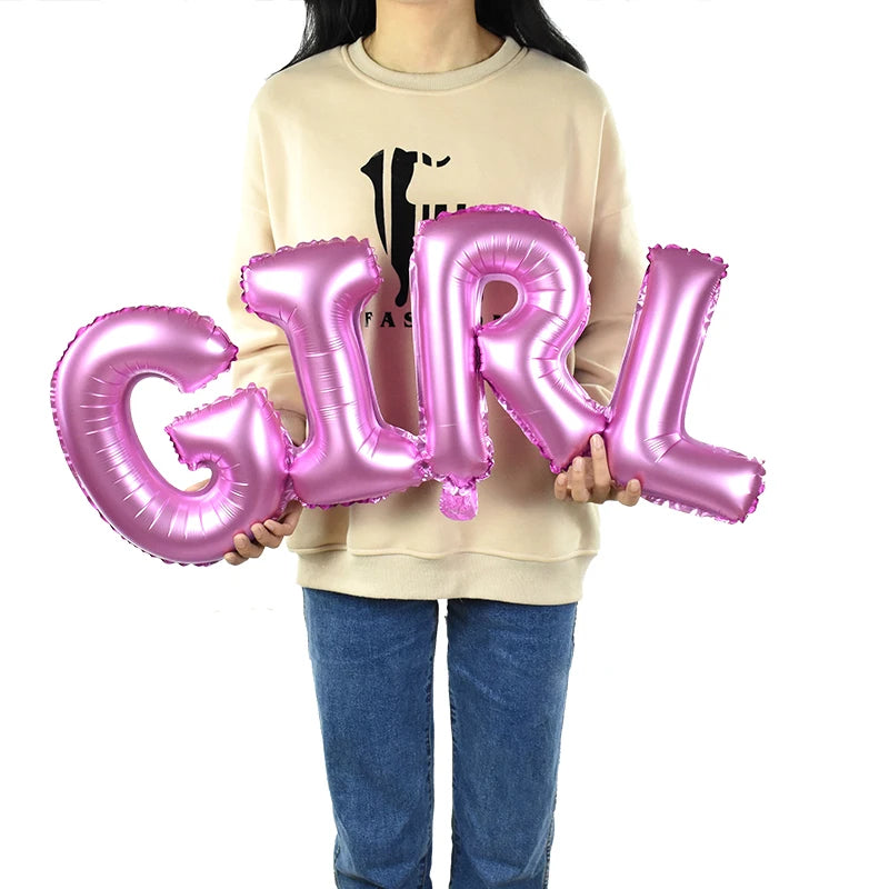 Baby Shower Balloons Set Pink Blue Boy Girl Foil Balloons Baby Bottle Balloon Gender Reveal Party Decoration1st Birthday Gifts