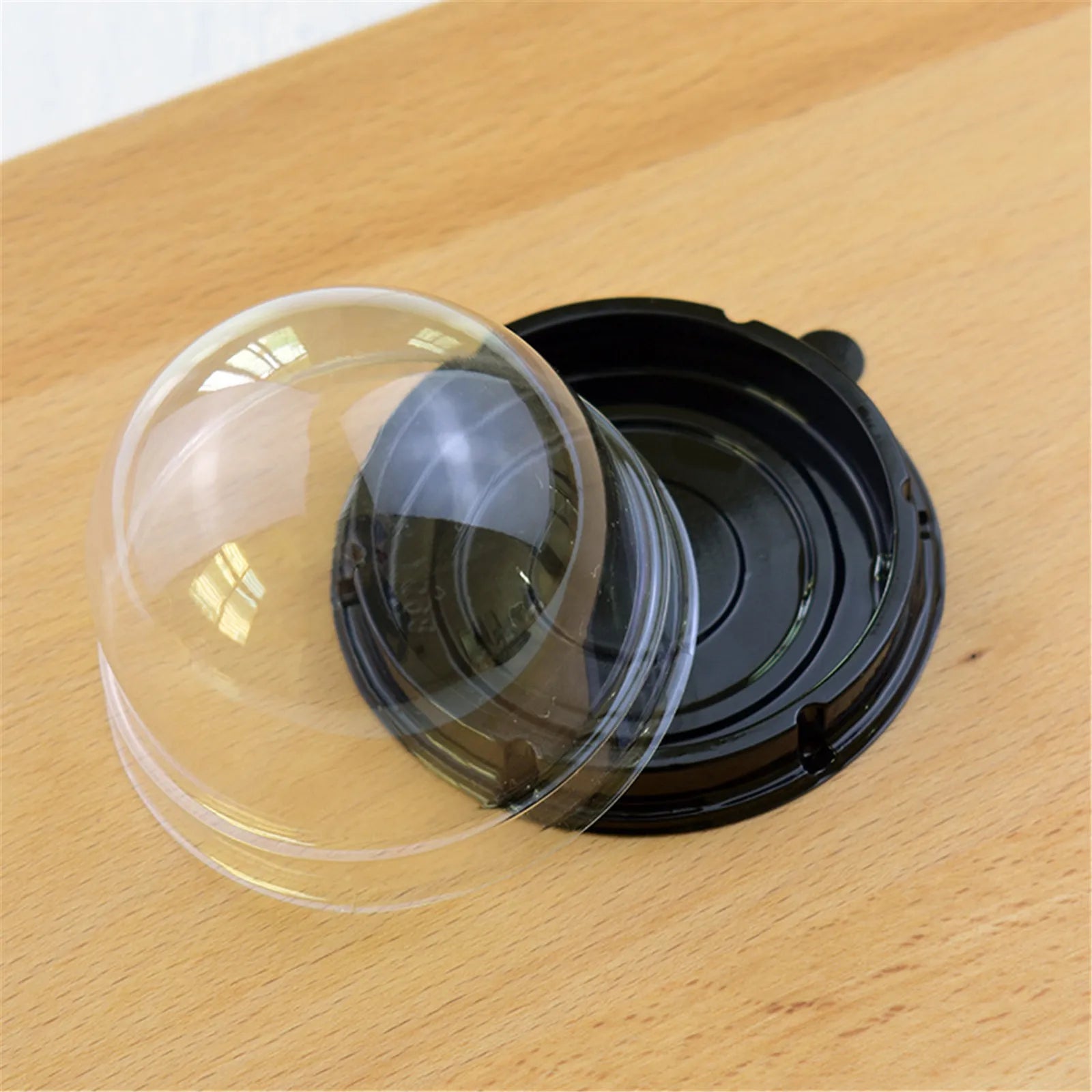 50-300pcs Packing Boxes Transparent Plastic Egg Yolk Crisp Moon Cake Boxes Disposable Dessert Packaging Mousse Trays Container