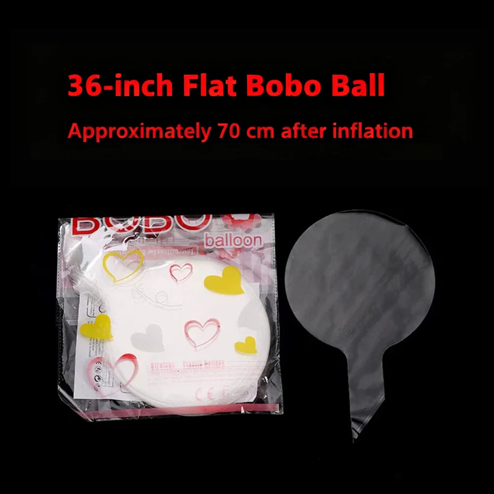 Transparent Bobo Balloon for Stuffing Flowers Led Light Up Valentine's Day Wedding Birthday Graduation Party Decoration