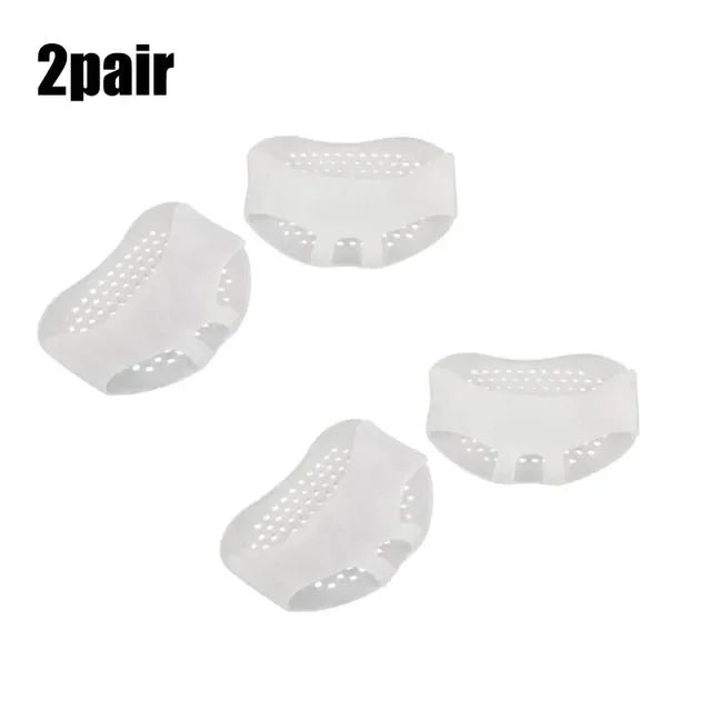 2/6pcs Silicone Metatarsal Pads Toe Separator Pain Relief Foot Pads Orthotics Foot Massage Insoles Forefoot Socks Foot Care Tool
