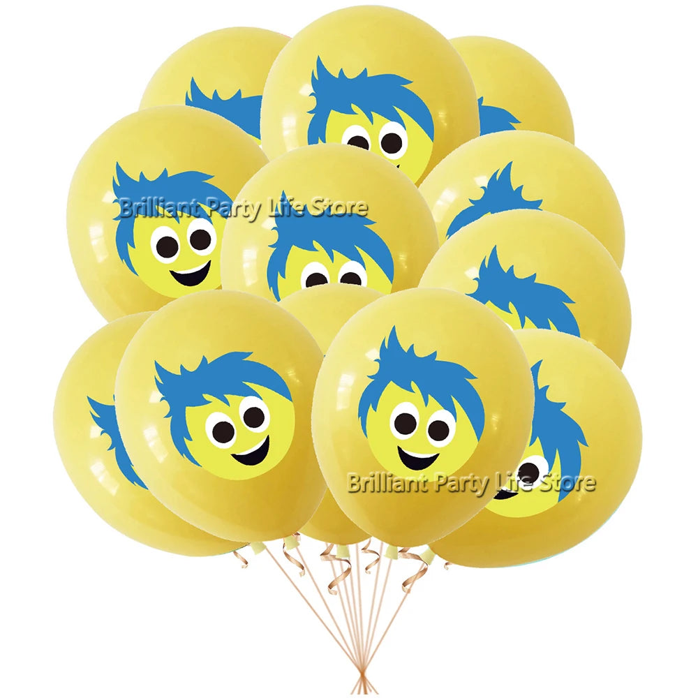 12-60Pcs Inside Out Balloons 12inch Cartoon Latex Balloon Birthday Party Decoration Toys For Kids Baby Shower Party Supplies