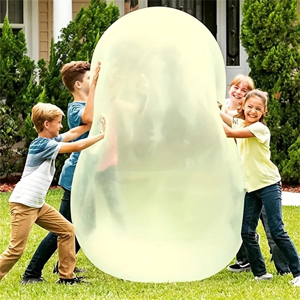 Kids Blow Up Balloon Toy Children Outdoor Soft Air Water Filled Bubble Ball Fun Party Game Summer Gift Inflatable Elastic Ball