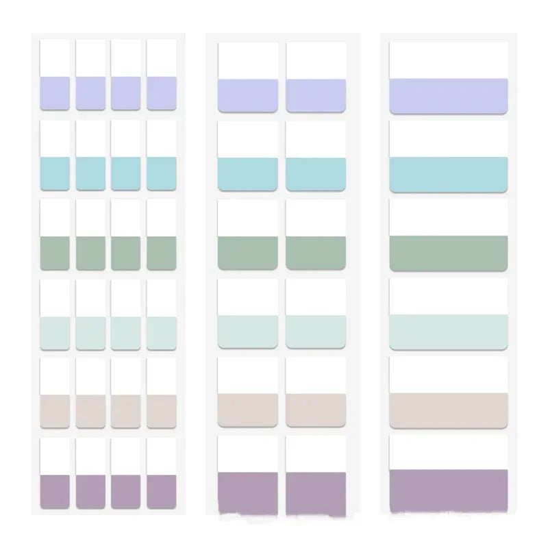 60/120/240pcs/pack Vintages PET Material Notes Index Stickers School Supplies Creative Stationery Color Labels