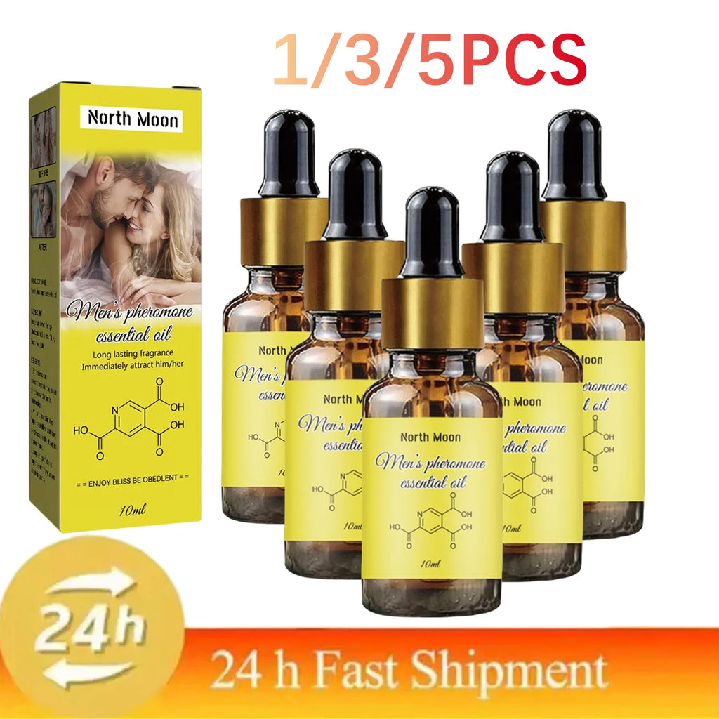 1/3/5PCS Natural Pheromone Fragrance Oil Attractant For Men Women Sexually Stimulating Perfume Sexy Temptation Flirting Perfume