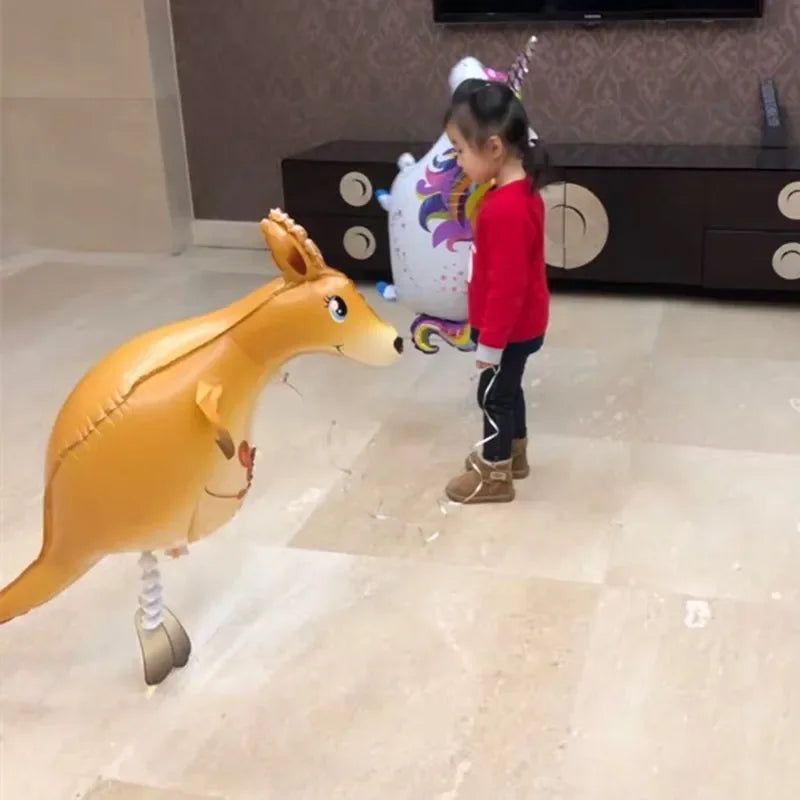 29 Types Walking Animal Balloons Cute Cat Dog Rabbit Panda Dinosaur Tiger Panda Balloons Pet Balls Party Birthday Decoration