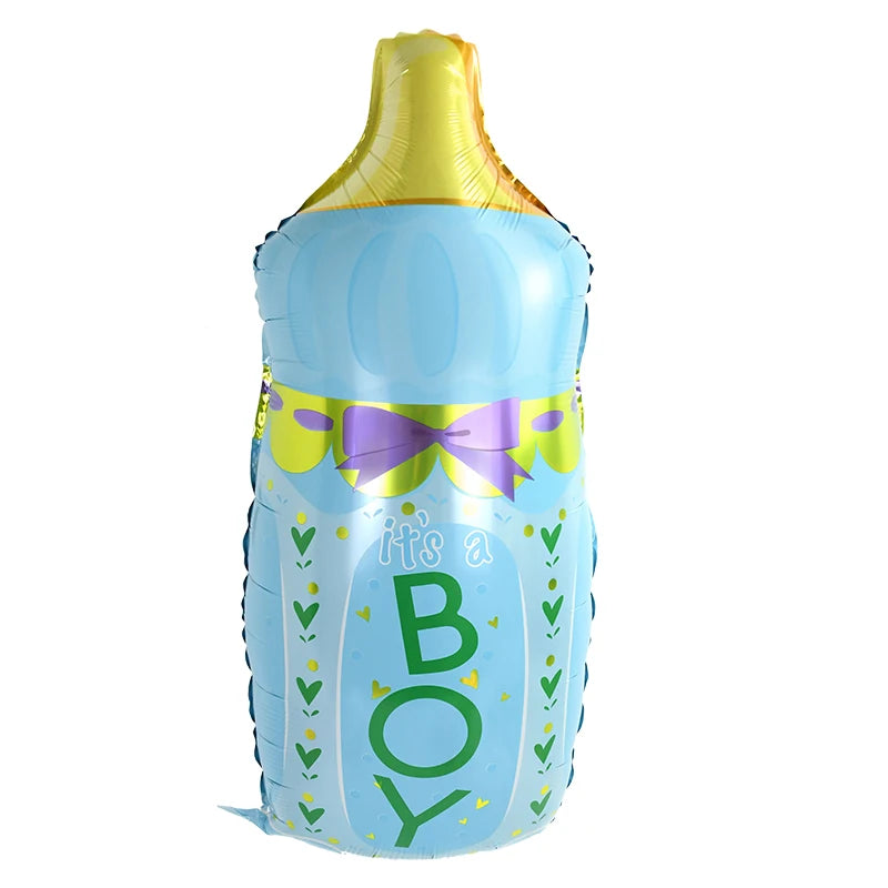 Baby Shower Balloons Set Pink Blue Boy Girl Foil Balloons Baby Bottle Balloon Gender Reveal Party Decoration1st Birthday Gifts