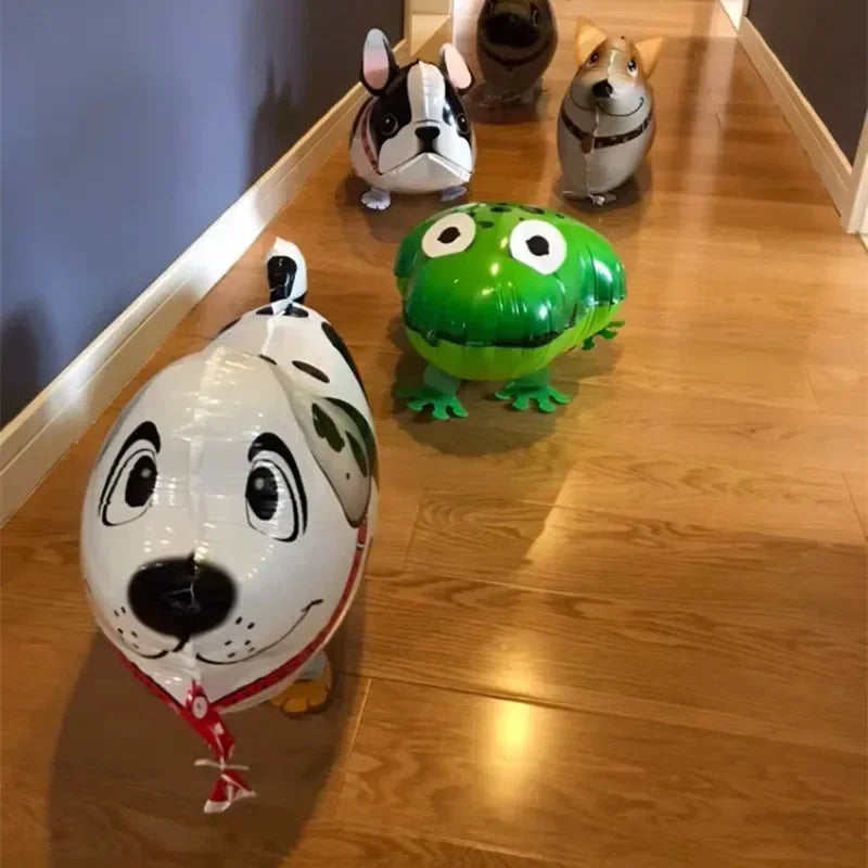 29 Types Walking Animal Balloons Cute Cat Dog Rabbit Panda Dinosaur Tiger Panda Balloons Pet Balls Party Birthday Decoration