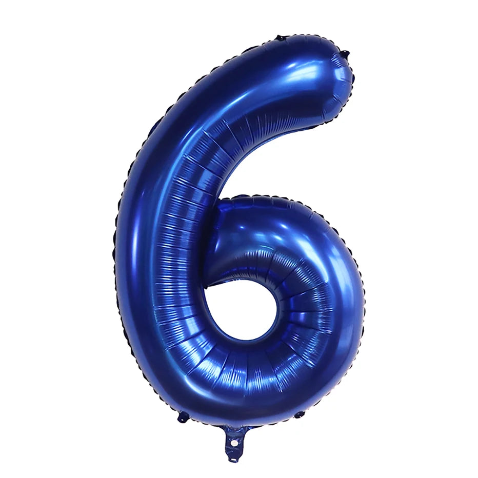 40Inch Dark Blue Number Foil Balloon 0-9 Digital Globos Children Birthday Party Decoration Baby Shower Toy Kids Graduation Gifts