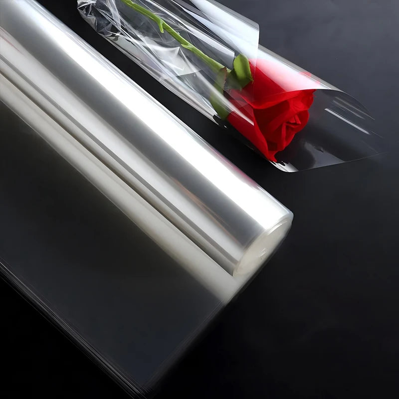 1pc Transparent Plastic Packaging Paper Gift Wrapper Paper Package Wedding Birthday Party Decorations Kids Baby Shower Supplies