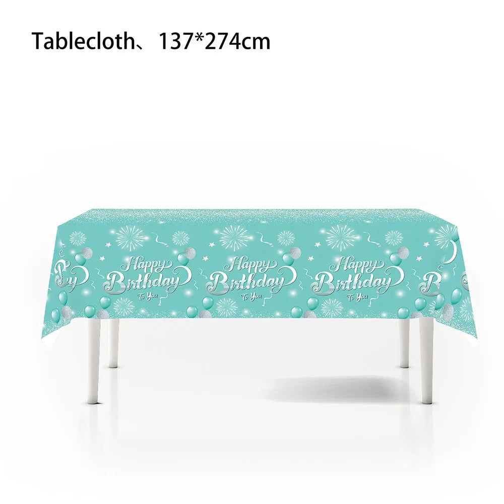 1/3/5packs 40th 50th 60th Birthday Plastic Tablecloth Black Gold Happy 40th/50th/60th Anniversary Party Decors for Men Women