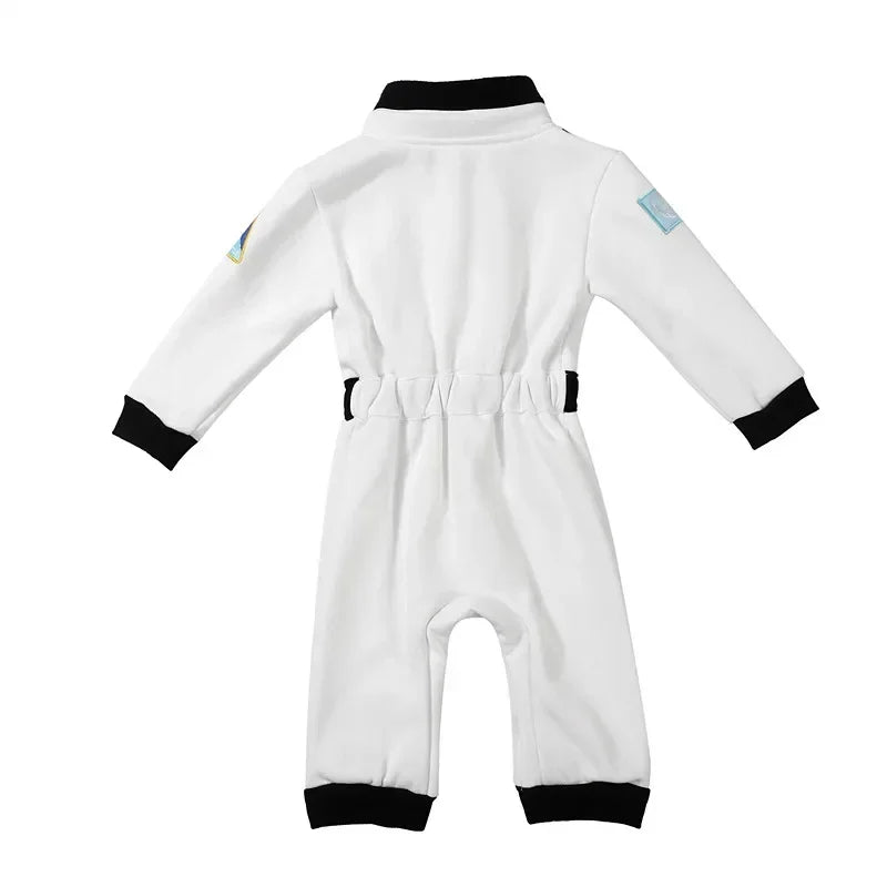 Baby Toddler Astronaut Cosplay Costume Embroidered Space Suit Party Jumpsuit Halloween Costume Fall and Winter Long Sleeve