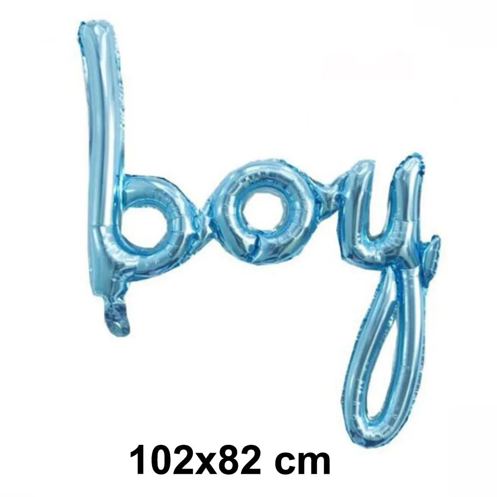 Baby Shower Decorations for Boy Blue Baby Boy Banner Balloons Hanging Swirls Decors Cake Toppers Baby Boy Shower Party Supplies