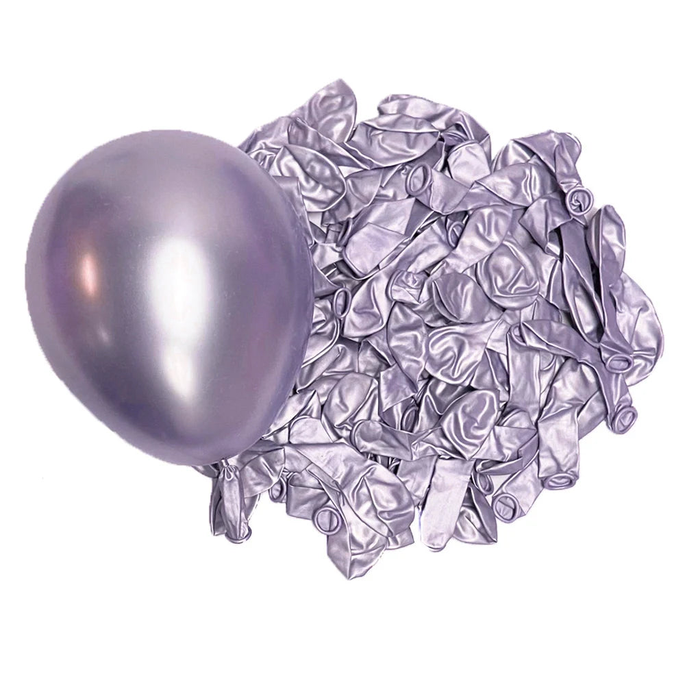 50/100Pcs Metal Balloons 5/10/12/18inch Rose Gold Metalli Silver Chrome Gold Latex Balloons Birthdays Wedding Christmas Decor