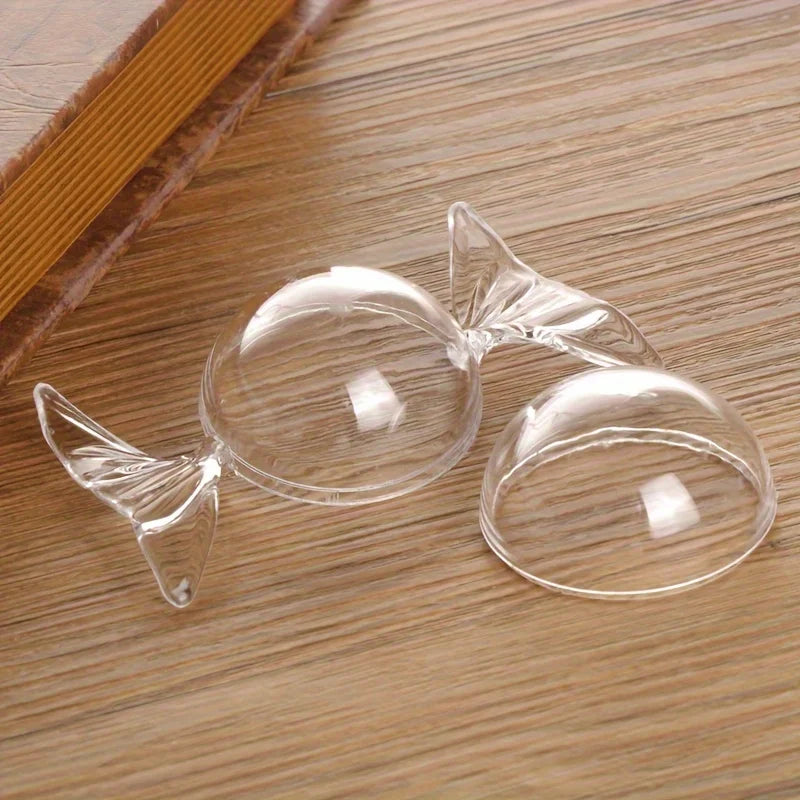 12 pieces, transparent plastic candy boxes, candy packaging boxes, mini bottles, candy gift boxes, birthday party decorations