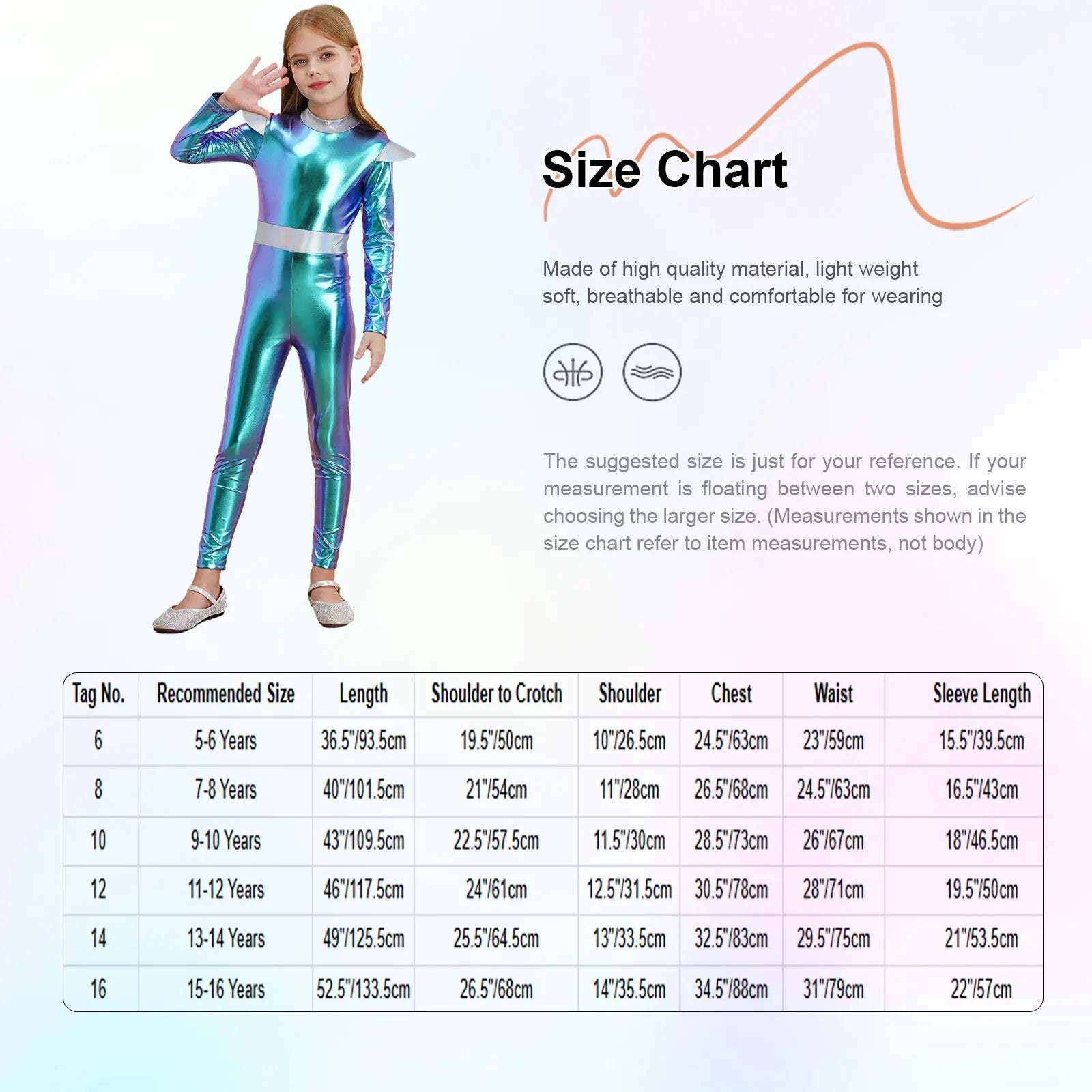 Kids Alien Cosplay Halloween Costume Shiny Bodysuit Astronaut Tech Theme Party Outfit Role Play Jumpsuit Astronaut Dress Up