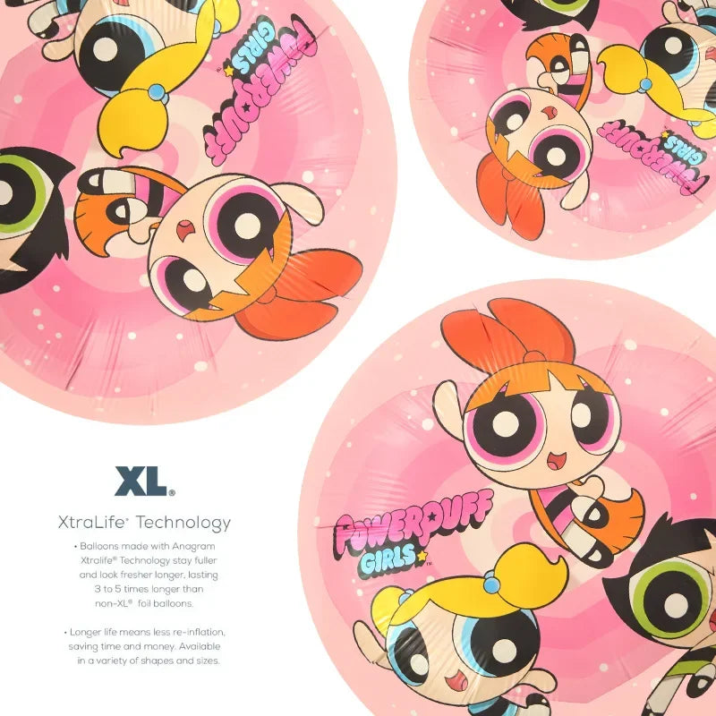 The Powerpuff Girls Aluminum Foil Balloons Blossom Helium Air Globos Birthday Party Decorations Baby Shower Kids Toy Photo Props