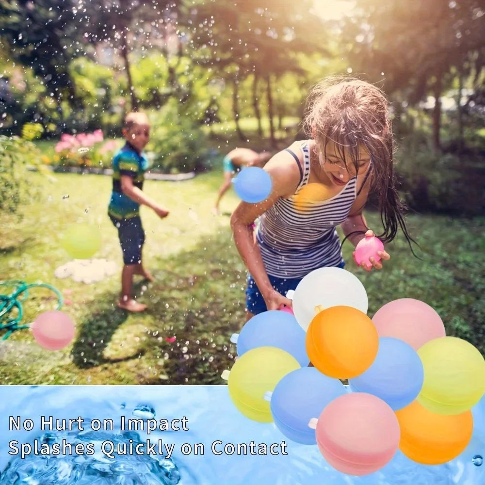Reusable Water Bomb Balloons Outdoor Activities Fight Toys Pool Beach Bath Water Fun Balls Summer Party Games Kids Birthday Gift
