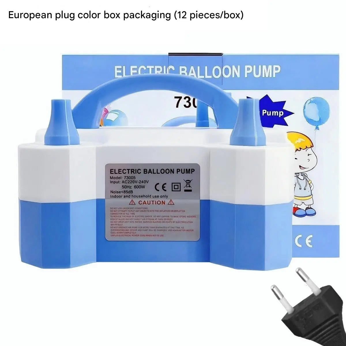 Balloon Party Electric Blowing Machine Birthday Party Balloon Accessories Banquet Atmosphere Double hole Automatic Inflator