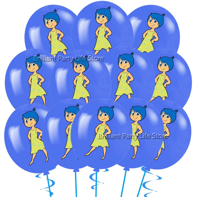 12-60Pcs Inside Out Balloons 12inch Cartoon Latex Balloon Birthday Party Decoration Toys For Kids Baby Shower Party Supplies