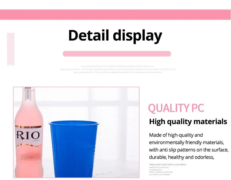 100pcs Disposable Plastic Cups Everyday Use Sturdy Plastic Party Cups For All Occasions Available In Many Color Party Supplies