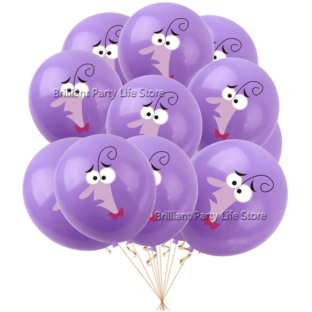 12-60Pcs Inside Out Balloons 12inch Cartoon Latex Balloon Birthday Party Decoration Toys For Kids Baby Shower Party Supplies