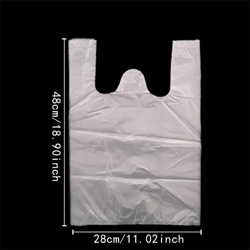15-26cm/20-30cm/24-37cm/28-48cm 500 Pcs/pack Transparent Bags Shopping Bag Supermarket Plastic Bags With Handle Food Packaging