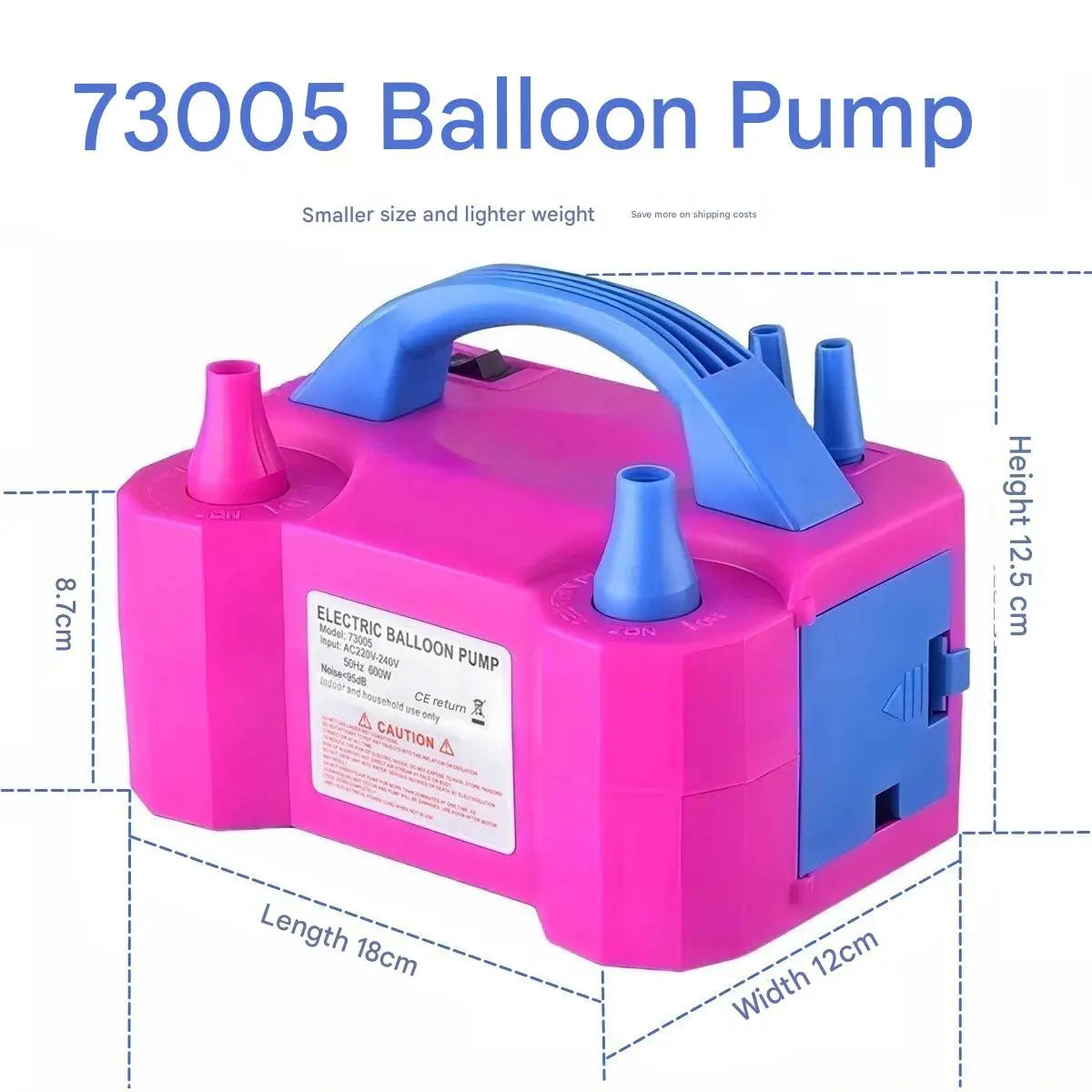 Balloon Party Electric Blowing Machine Birthday Party Balloon Accessories Banquet Atmosphere Double hole Automatic Inflator