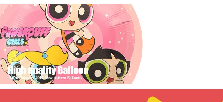 The Powerpuff Girls Aluminum Foil Balloons Blossom Helium Air Globos Birthday Party Decorations Baby Shower Kids Toy Photo Props