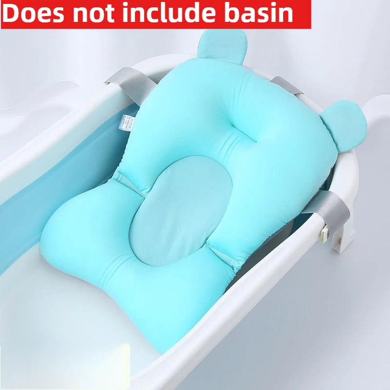 Baby Shower Lying Down Stand Newborn Baby Bath Net Bathtub Sponge Suspended Bath Pad Universal Mesh Bag Does Not Include Basin