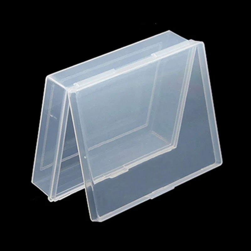 3pcs Plastic Box Playing Cards Container PP Storage Case Packing Poker Box Transparent Desktop Tape Stickers Boxes Art Tool Case