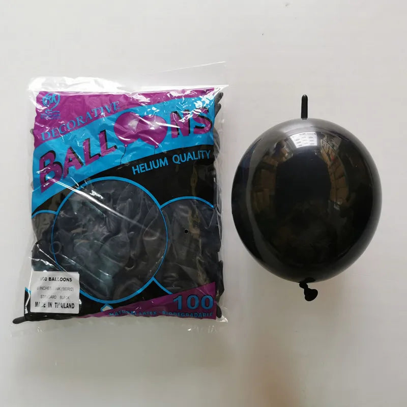 BK6 Inch Tail Latex Balloon Connection Decoration Balloon Wedding Party Decoration Birthday Anniversary