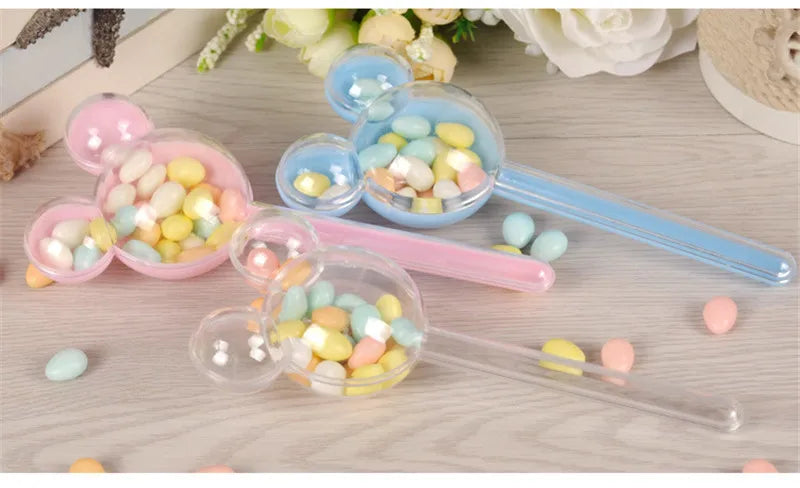 24pcs/lot Plastic Candy Box Wedding Gift Boxes Party Favors Candy Holders Gift Boxes Wedding Like Candy Pack Christmas Supplies