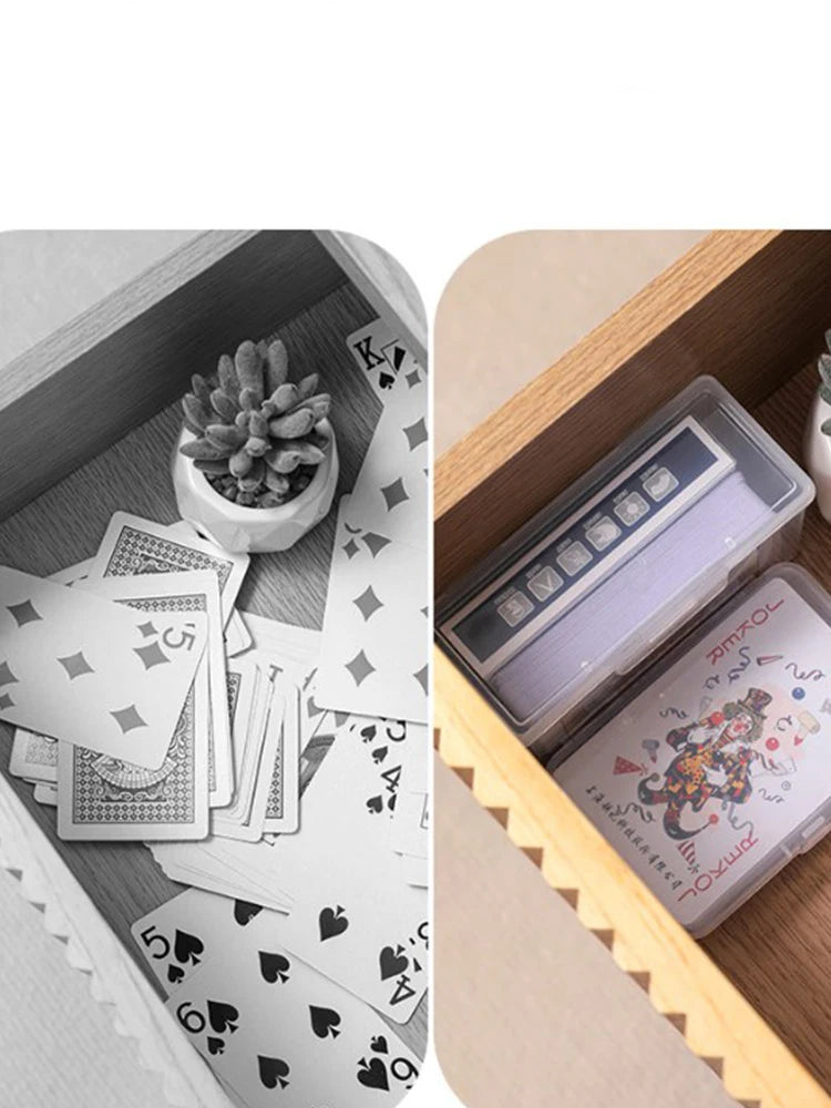 New Transparent Plastic Boxes Playing Cards Container PP Storage Case Packing Poker Game Card Box For Board Games