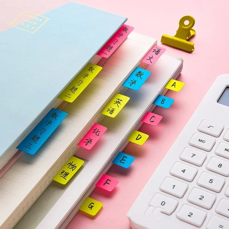 60/120/240pcs/pack Vintages PET Material Notes Index Stickers School Supplies Creative Stationery Color Labels